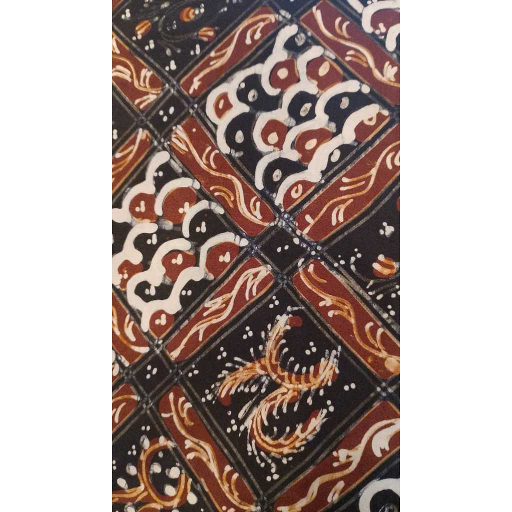 Batik tulis lasem buketan pagi sore latar sido isen gunung ringgit