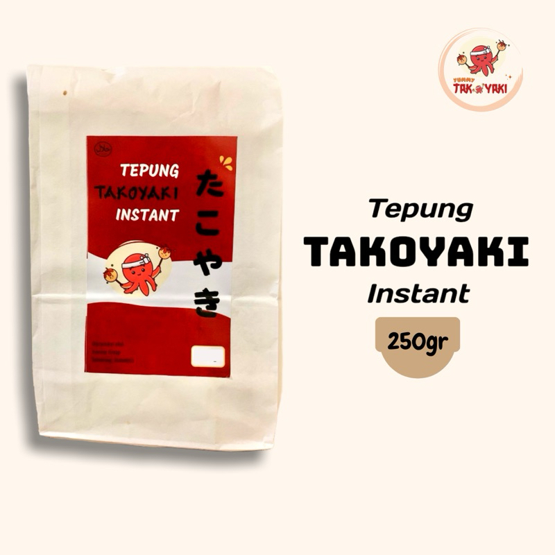 

Tepung Takoyaki premix Instant TERMURAH 250 gram - Yummy takoyaki