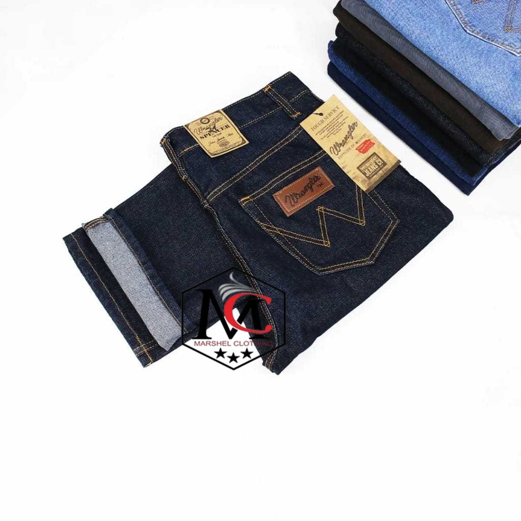 CELANA PANJANG JEANS WRANGLER GARMEN ORIGINAL BRAND100% UKURAN JUMBO BIG SIZE ( 28-38 )