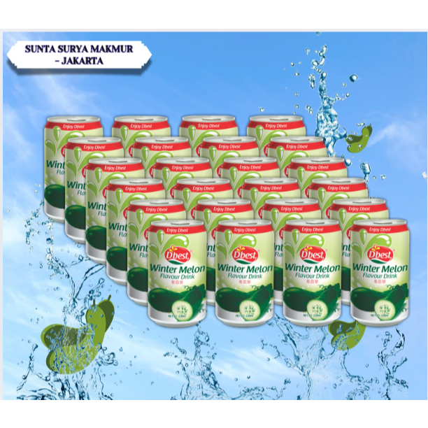 

D'Best Wintermelon Minuman Kaleng 1 Karton isi 24 Pcs