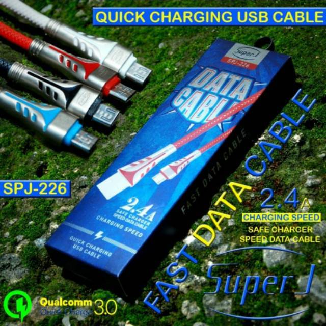 Kabel Data Kabel Charger Super J SPJ 226/SJ 223 for Micro & Type - C