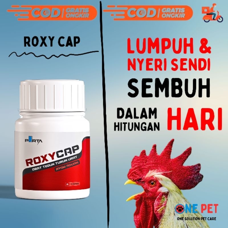 ROXYCAP - OBAT AYAM PINCANG LUMPUH TEDUN NYERI SENDI KHUSUS AYAM ADUAN