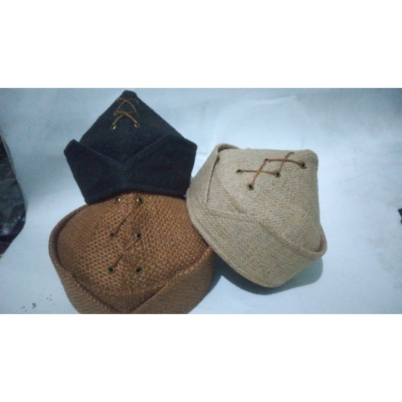 peci goni terbaru/ peci goni turki/ peci kopiah songkok karung goni