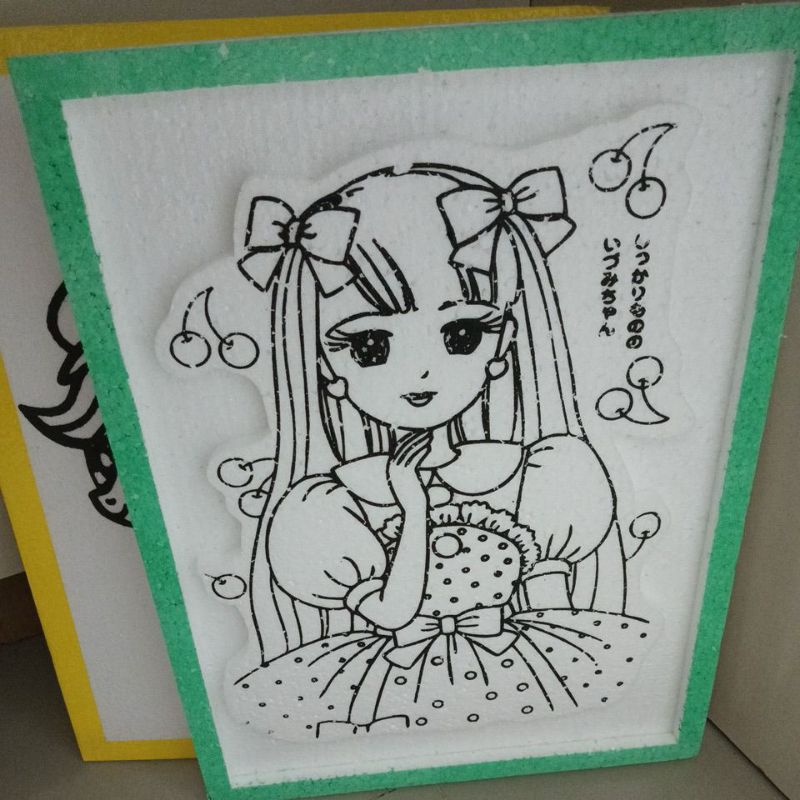 

sterefoam mewarnai 3D uk30x40