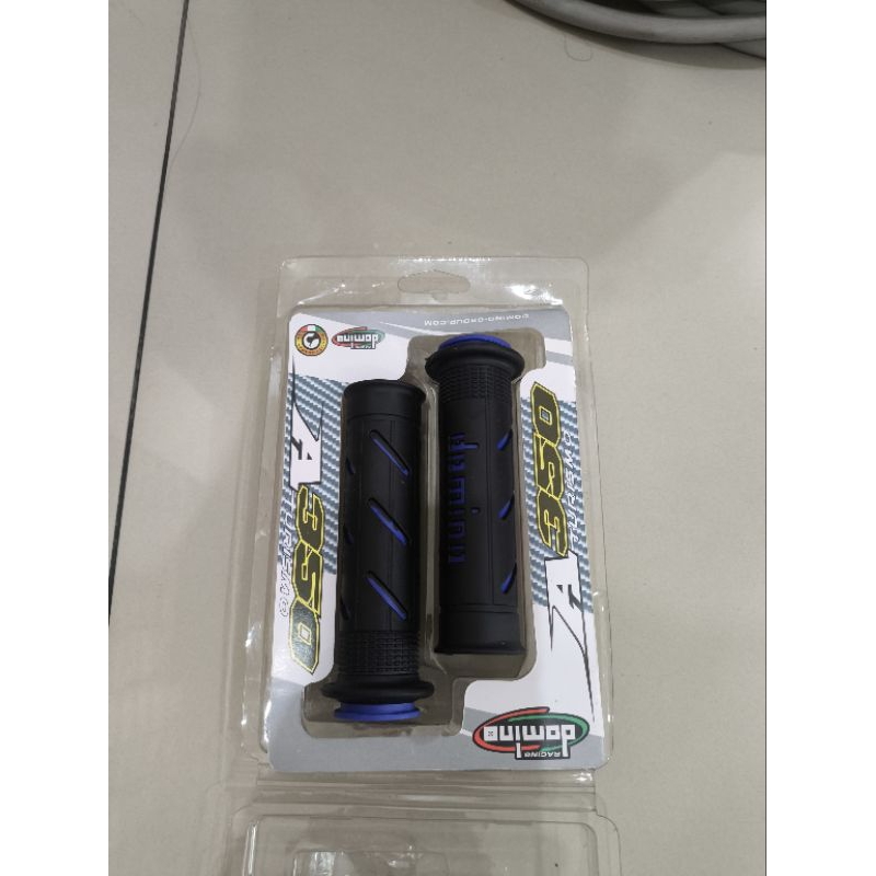 Handgrip hanfat handle grip domino biru kuning merah sepeda motor universal