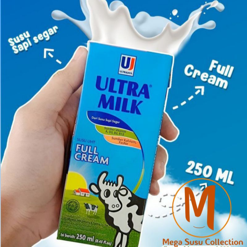 

Ultra Milk Susu UHT Full Cream 250ml