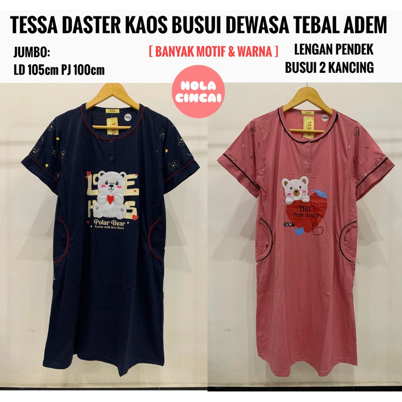 TESSA Daster Kaos Busui LD 105cm