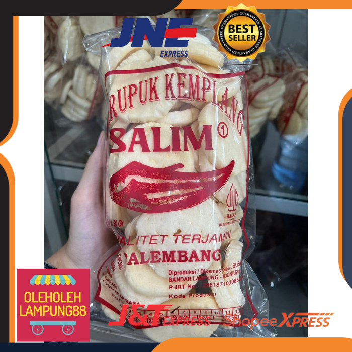 

SALIM Kerupuk Ikan Tenggiri Kemasan 120Gr Kerupuk Kemplang Salim Oleh Oleh Lampung Variasi Bentuk