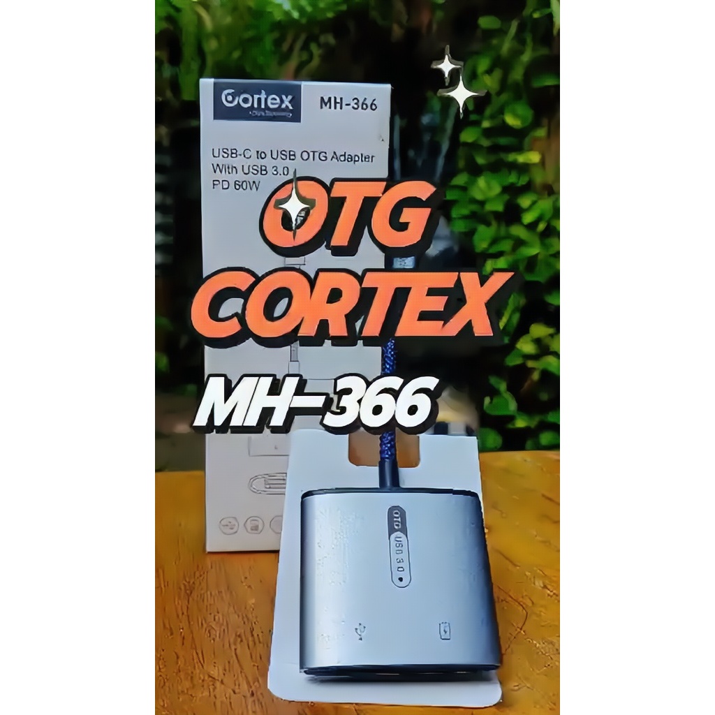 OTG Cortex MH366 - Cortex Power MH366 OTG USB C/Type-C To USB 3.0 + 60W Charging 2in1 Adapter