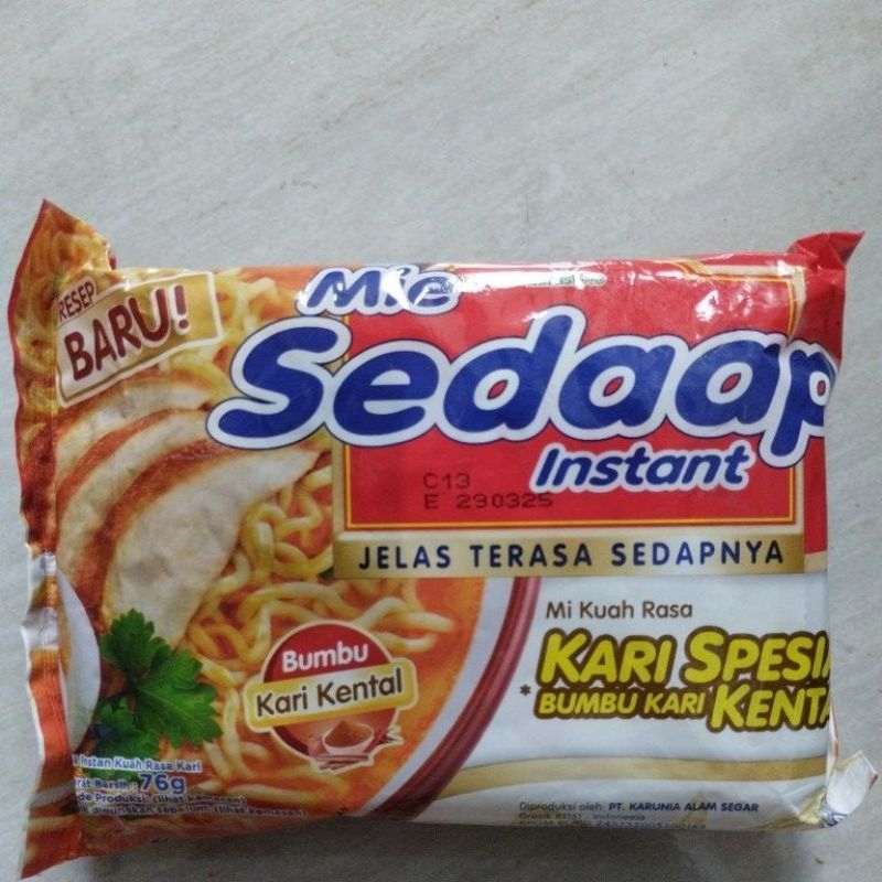 

mie sedaap instan varian kari spesial kental 76gr