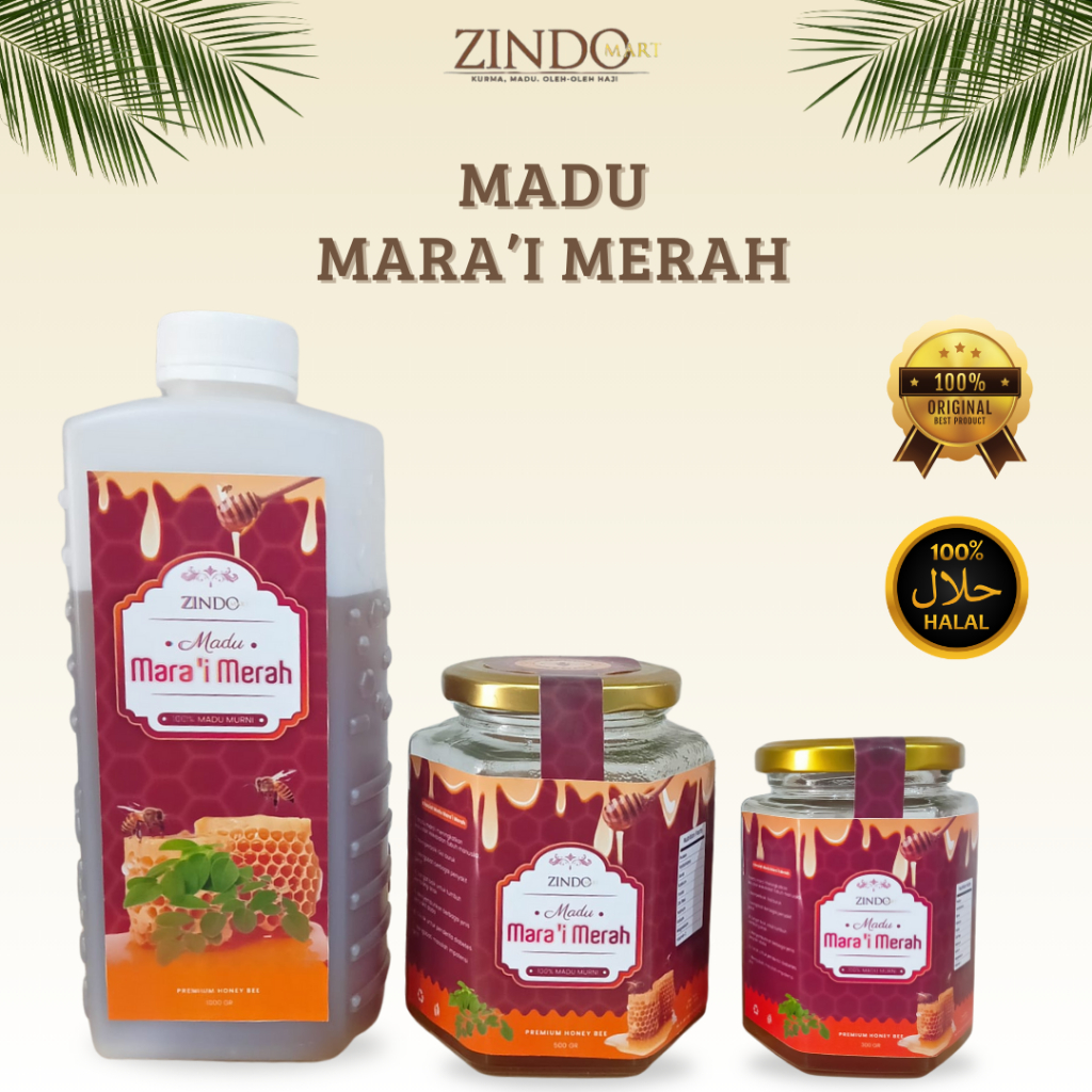 

MADU MARA'I MERAH 1KG, 500GR, 300GR ASLI HIGH QUALITY / MADU MARAI PURE RAW HONEY MURNI