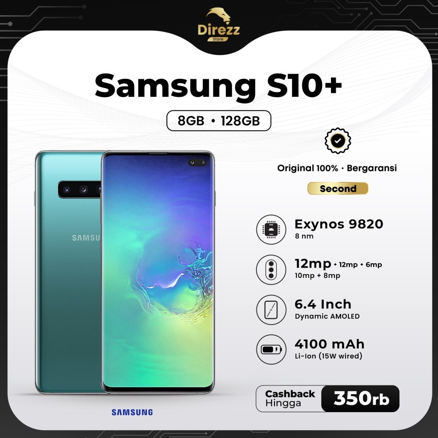 Samsung S10 plus 8/128 second SEIN