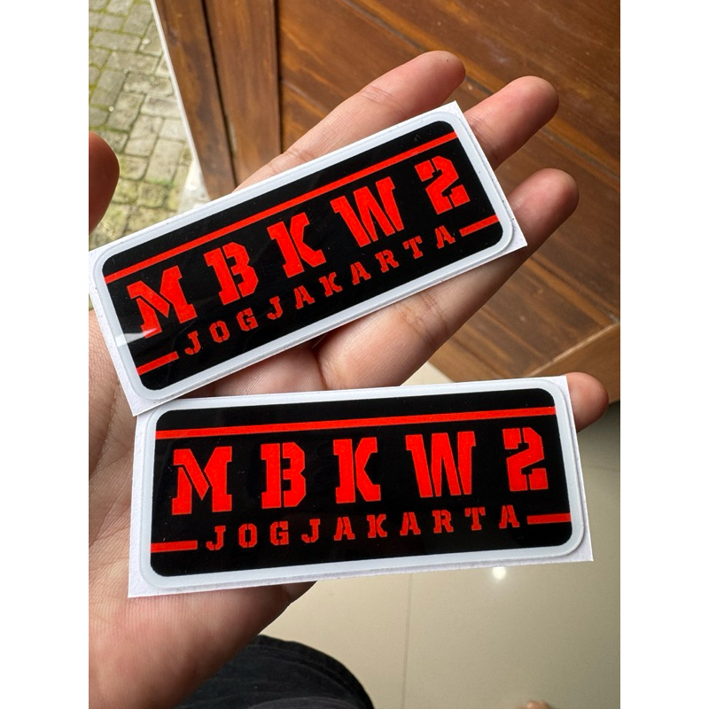 Sticker edisi special MBKW2 JOGJAKARTA