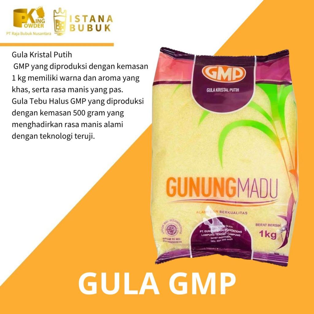 

Gula Kristal GMP Gula Pasir GMP GULA GMP TERMURAH 1KG