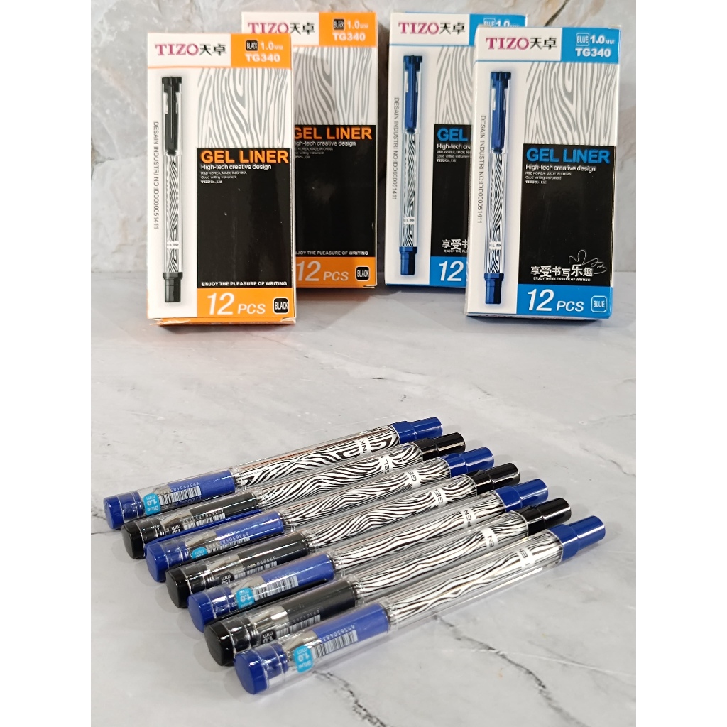 

ECER ( 1 BIJI ) Pulpen Tizo TG340 1.0 mm Gel Pen Tizo TG340 1.0mm
