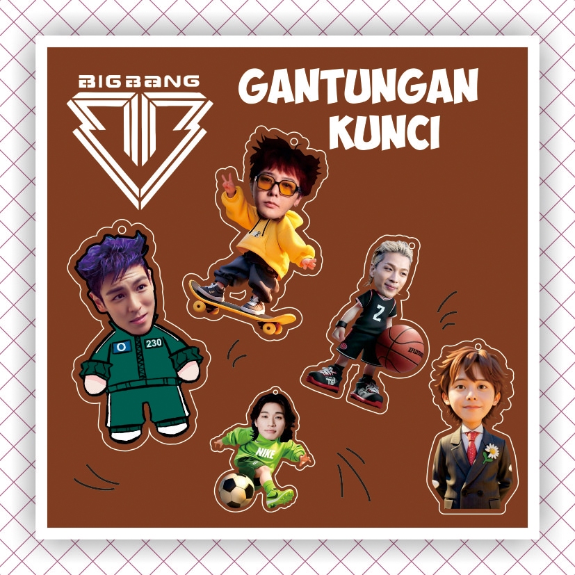 gantungan kunci BIGBANG , bigbang keychain , bigbang, GD, TOP, taeyang, daesung