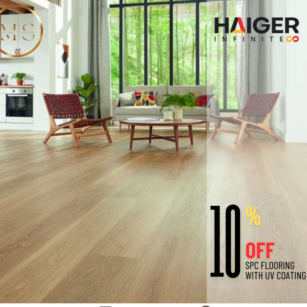 Lantai SPC Haiger Infinite 6mm | Lantai SPC Motif Kayu Harga Termurah