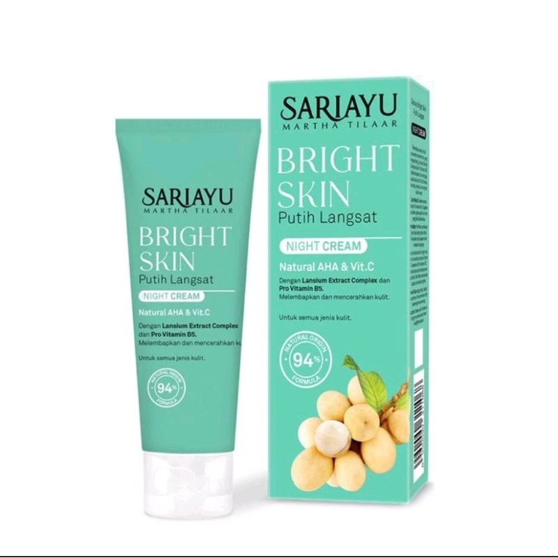 Sariayu Night Cream Putih Langsat