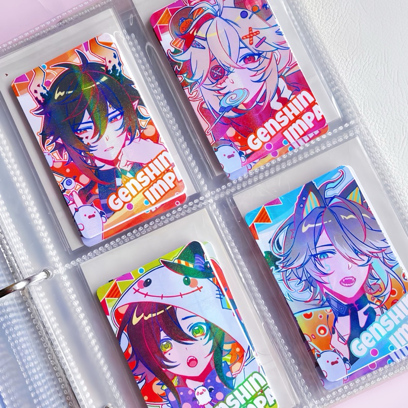 Photocard Genshin Impact Halloween Wanderer Diluc Alhaitham Childe Xiao