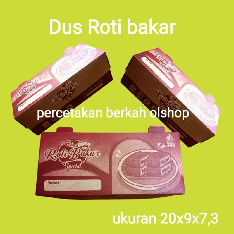 

Dus roti bakar murah isi 100 pcs,ukuran 20x9x7,3