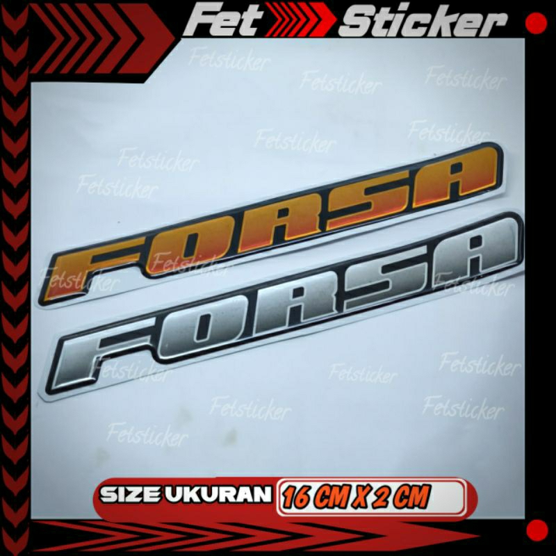 Emblem Timbul Suzuki Forsa / Emblem Bagasi Suzuki Forsa