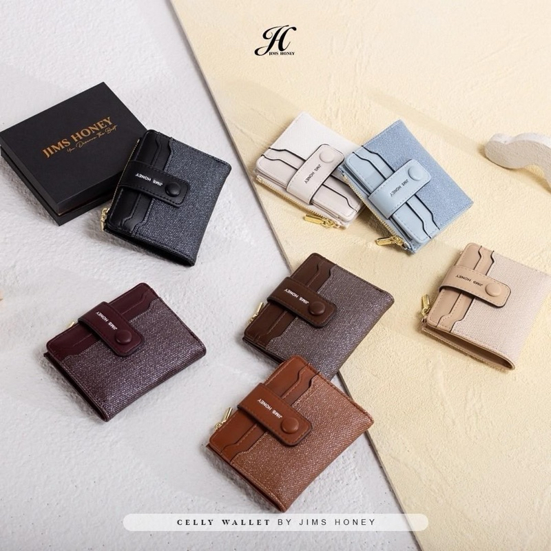 CELLY WALLET DOMPET LIPAT WANITA JIMSHONEY FREE BOX
