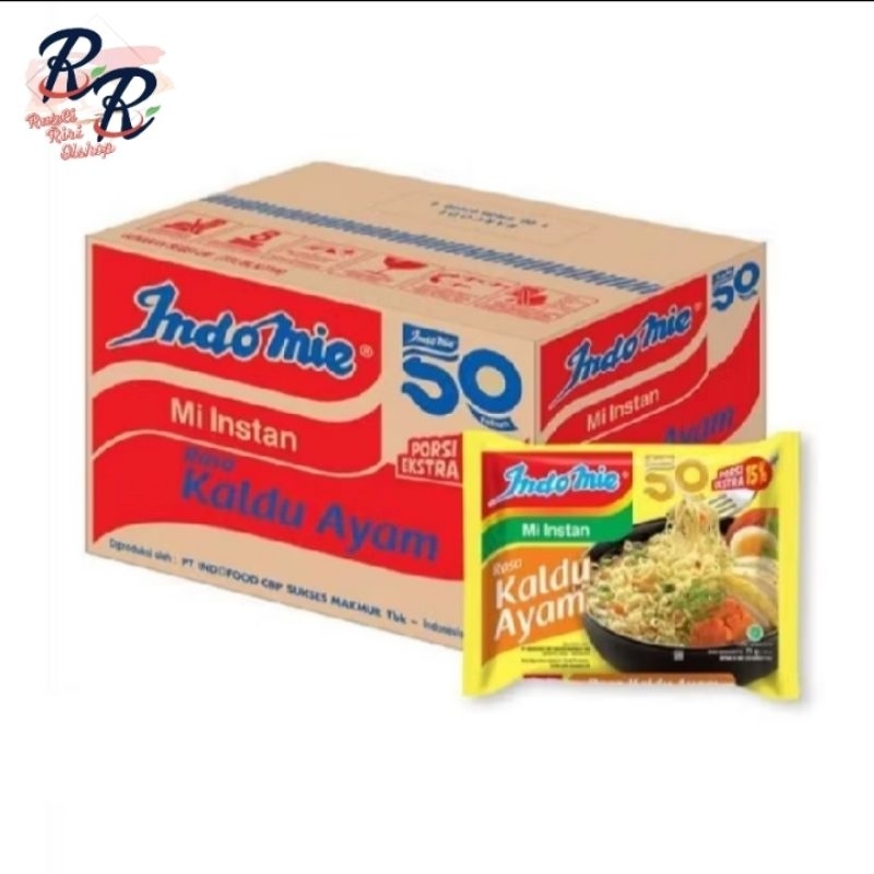 

MIE INDOMIE KALDU AYAM 1 DUS ISI 40 PCS