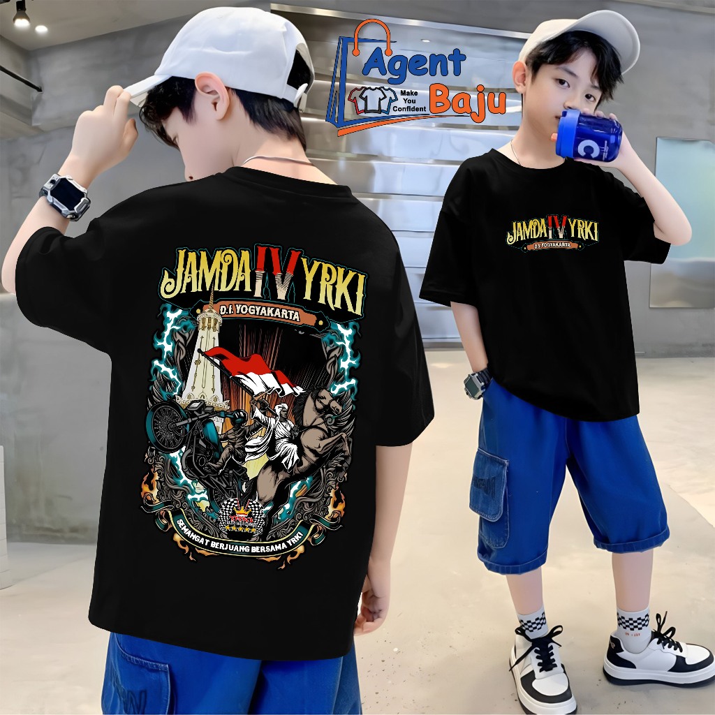 LENGAN PENDEK HITAM KAOS ANAK JAMDA IV DIY - KAOS JAMDA IV YRKI PENGPROV DIY by KAGA CREATIVE - KAOS