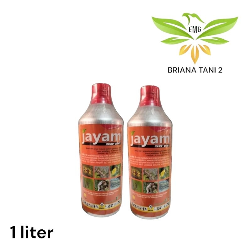 Insektisida JAYAM 50 EC 1 Liter Pembasmi Hama Ulat Gyarak Hama Ulat Pada semua Tanaman Bahan Aktif L