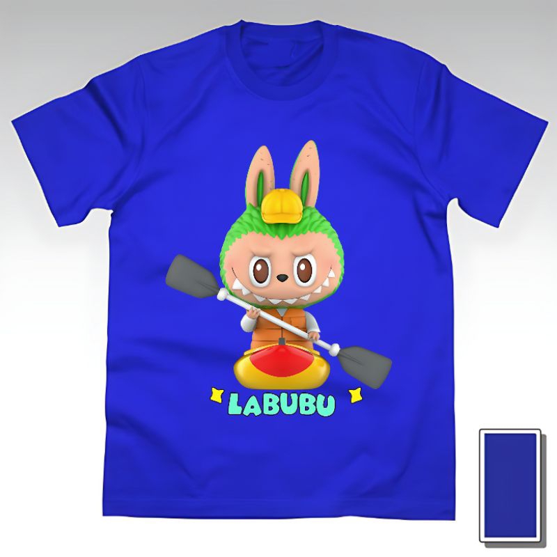 Kaos Baju Tshirt Custom Anak Perempuan Wanita Cewek Laki Laki Cowok Dewasa Gambar Boneka Labubu Mons