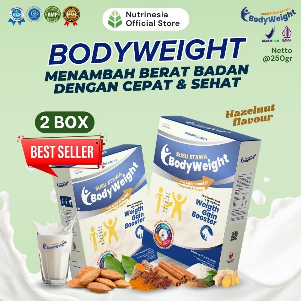 

Susu Etawa Penggemuk Badan Terbaik BodyWeight Susu Kambing Etawa untuk Penambah Berat Badan Paket 2 Box