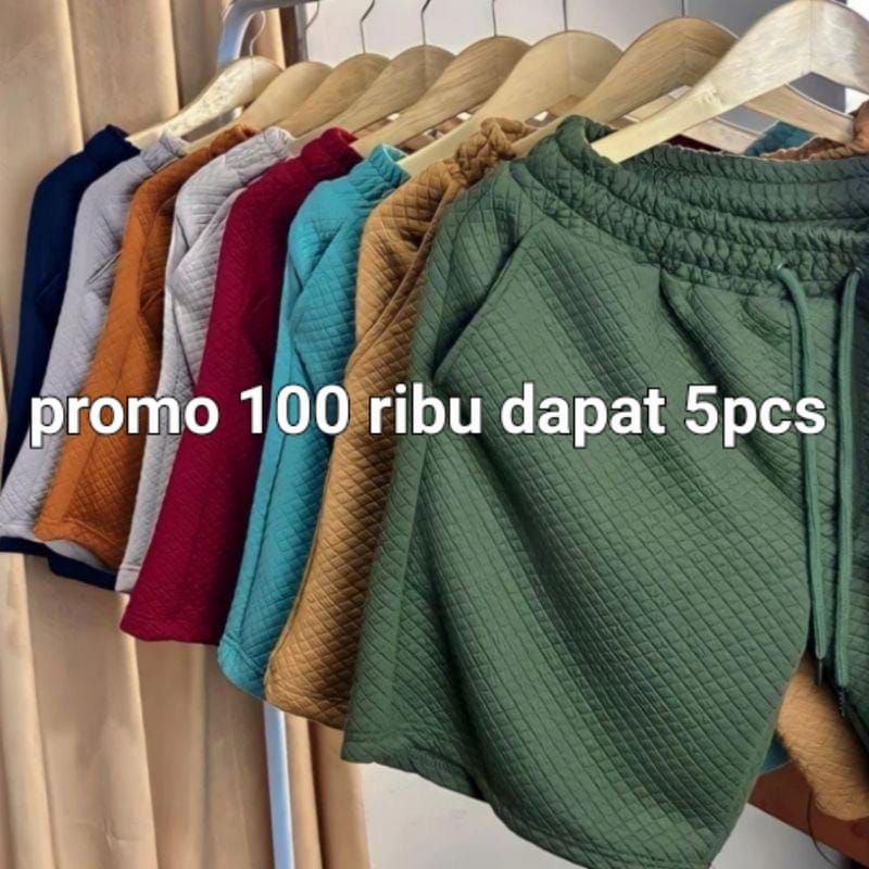 Aretha.id || (PROMO PAKET HEMAT 5pcs) Celana Pendek Boardshort Comfy 100ribu 5pcs Celana Diamond Kni