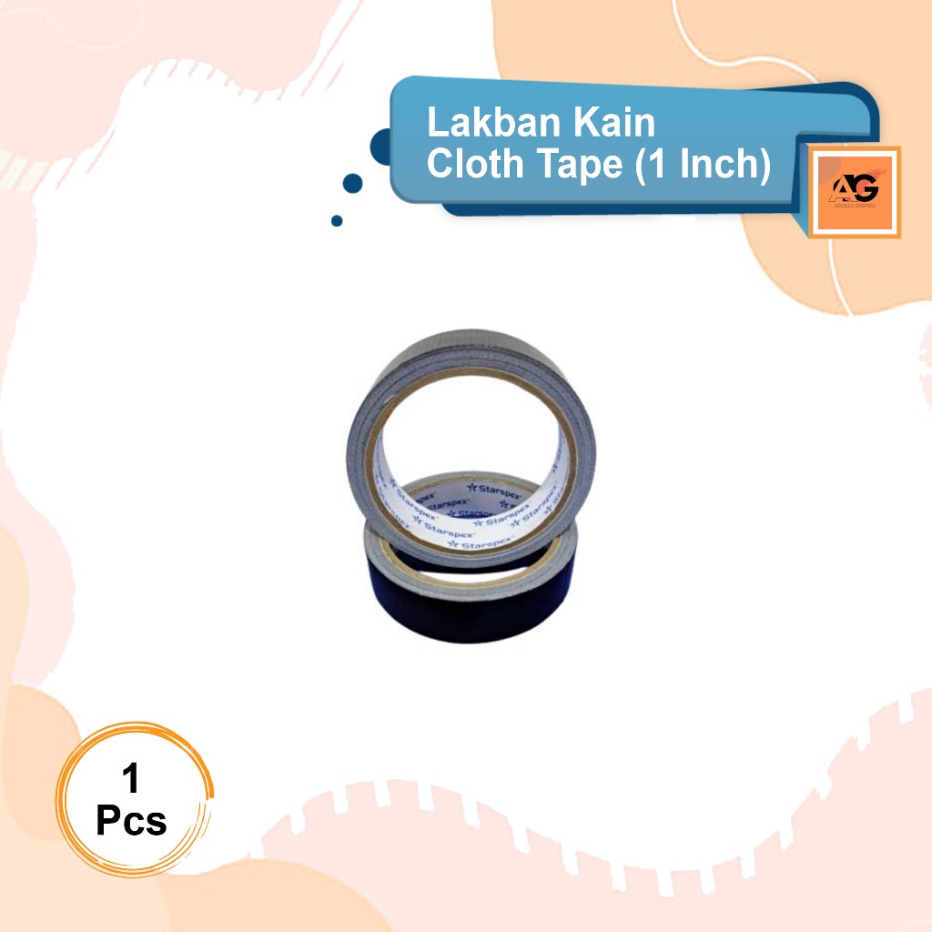 LAKBAN KAIN HITAM / CLOTH TAPE 2 INCH / LAKBAN HITAM JILID 2 INCH
