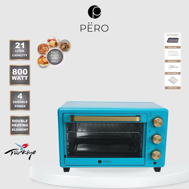 Pero Multifunction Oven 21L / Oven Listrik Watt Rendah 800Watt