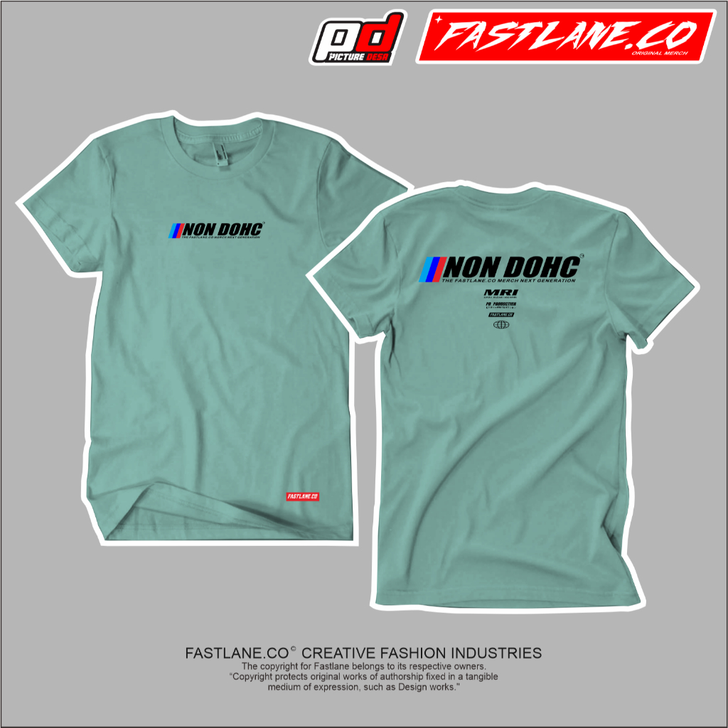 KAOS T-SHIRT NON DOHC LIMITED EDITION FREE STIKER FASTLANE.CO / KAOS NON DOHC GANK / KAOS DOHC GANK 