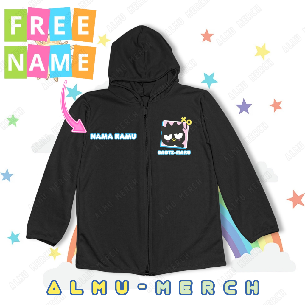 Jaket Anti Uv Anak Badtz Maru Sanrio | Jaket Olahraga Anak
