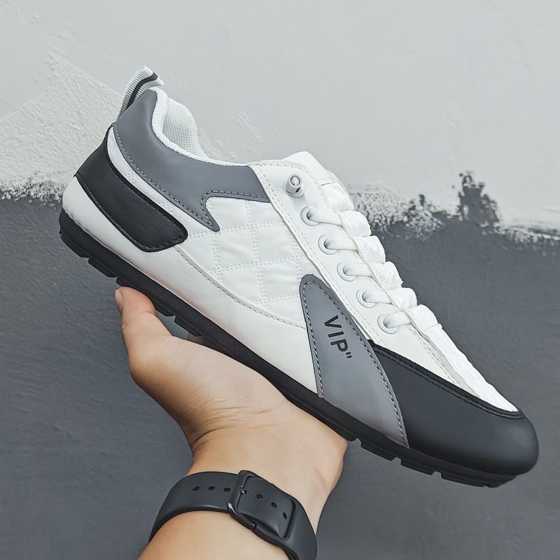 VIP Sepatu Sneakers Putih dengan Velcro S0034√ Sepatu Sneakers Pria Terbaru COD | Sneakers Fashion O