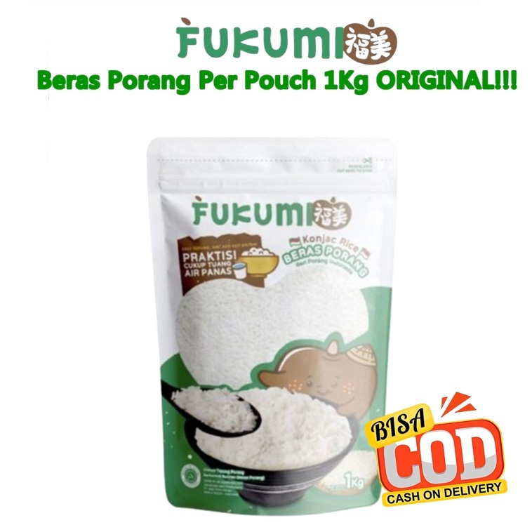 

Fukumi Beras Porang 1 Kg - Shirataki/Konjac Rice