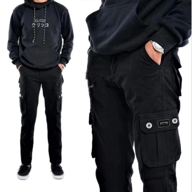 Celana Cargo Panjang Pria Premium – Banyak Kantong, Nyaman & Stylish