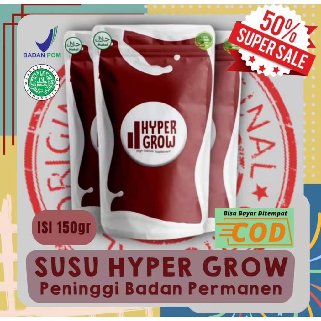

[SUPER SALE] HYPER GROW SUSU - Penambah tinggi badan cepat terlaris permanen sgrow suplemen peninggi pertumbuhan tulang remaja deewasa pria wanita anak anak cod gratis ongkir
