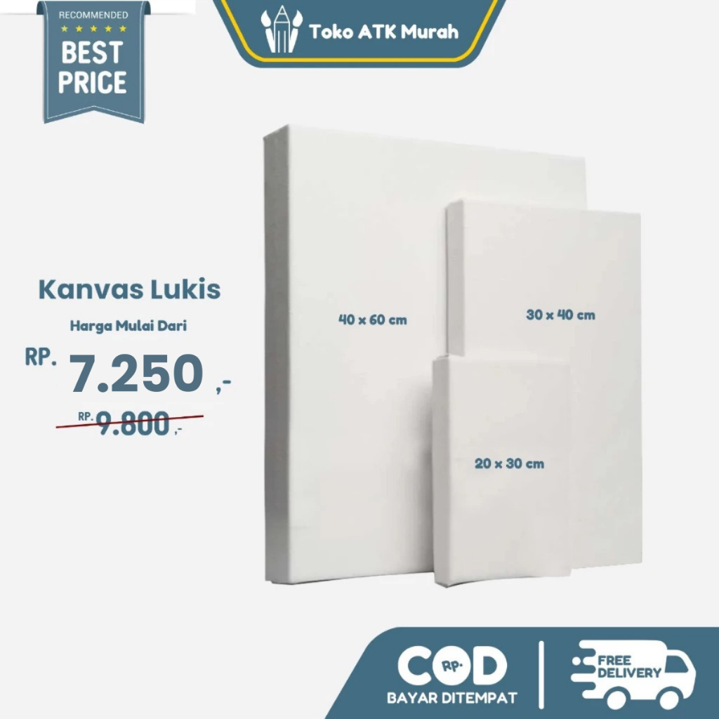 

Kanvas Lukis Basic Persegi Panjang 20 x 30 cm / 30 x 40 cm / 40 x 50 / 40 x 60 / 50 x 70 / 60 x 80 Canvas Board