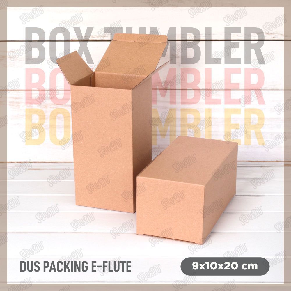 

BOX KARDUS Baru Tumbler / Botol 9x10x20 cm DUS PACKING E-FLUTE | Kardus / Karton Box Polos