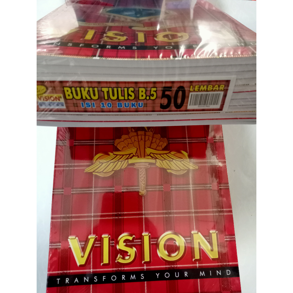 

Buku Tulis Vision Bigboss 50 Lembar 1 pak isi 10 buku