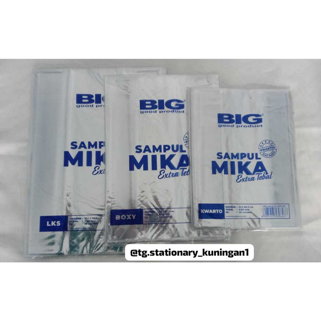 

Sampul Buku BIG Mika 1 Pak isi 20 lembar