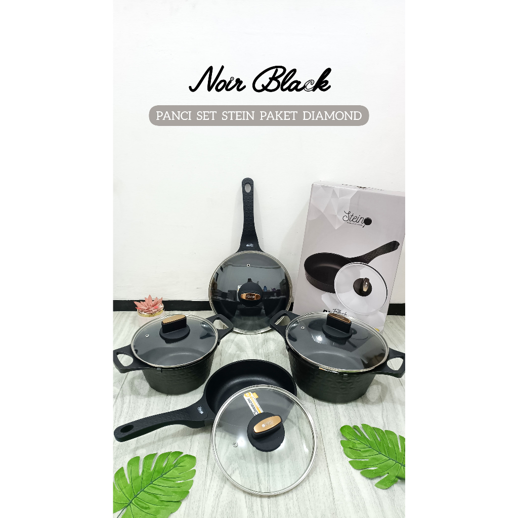 PANCI SET STEIN PAKET DIAMOND NOIR BLACK
