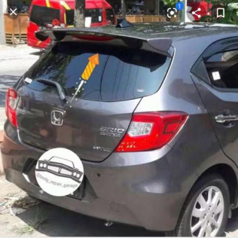 Termuraha spoiler honda brio mugen plastik spoiler brio mugen spoiler honda all new brio mugen  brio