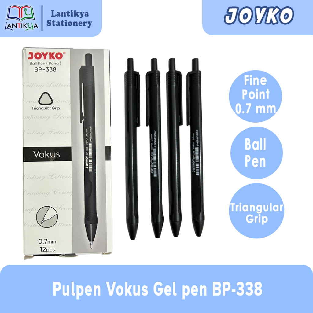 

Pulpen Vokus BP-338 Joyko 0.7mm Per PACK