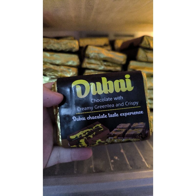 

Dubai Chocolate with creamy greentea and creamy