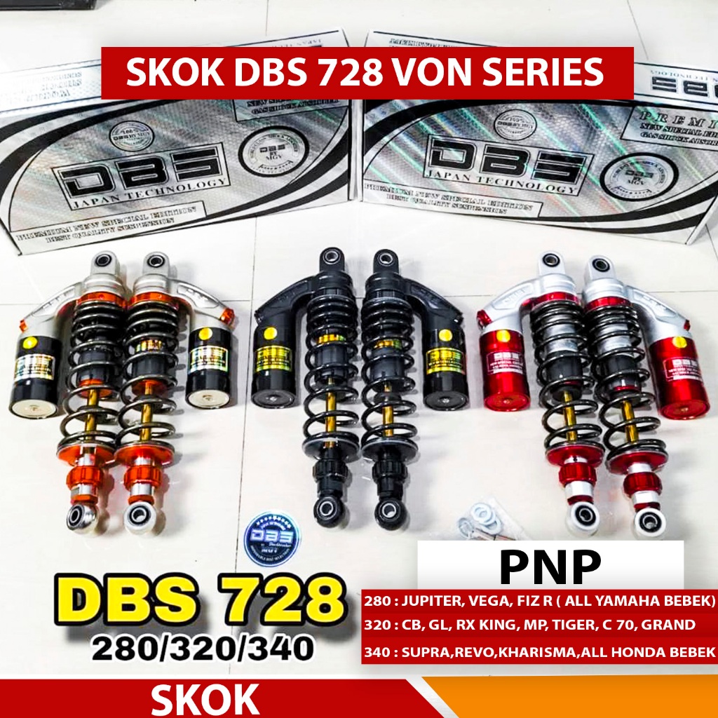 SHOCKBREAKER SHOCK BELAKANG TABUNG DBS 728 VON SERIES DOUBLE KLIK SKOK TABUNG DBS
