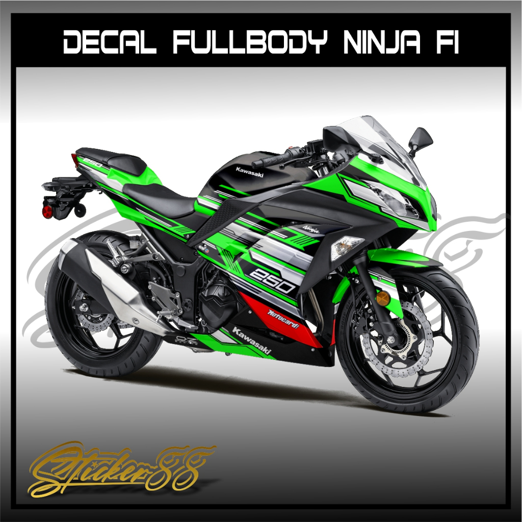 Kawasaki Ninja FI Decal Fullbody / STICKER DECAL NINJA 250 FI SE GRAFIS / STIKER KAWASAKI NINJA FI 2